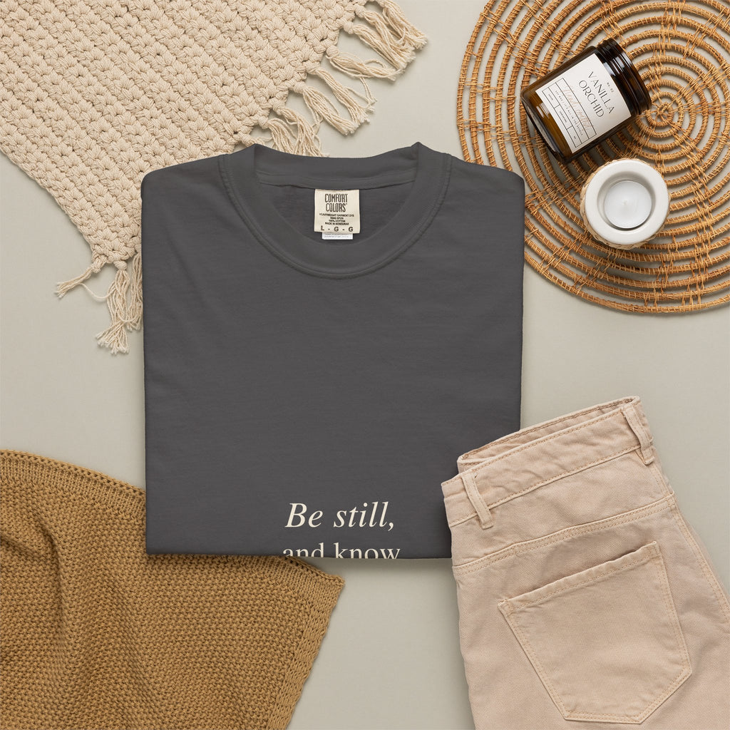 Classic White T-Shirt — Soft Garment-Dyed Crew Tee
