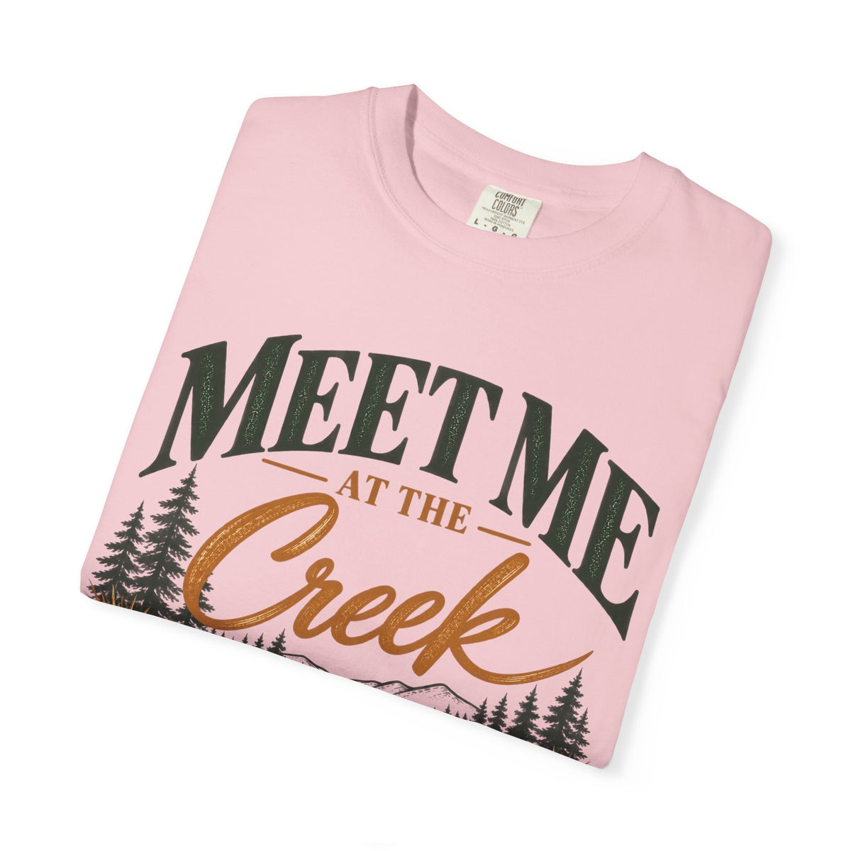 Meet Me at the Creek T-Shirt — Vintage Nature Graphic Tee for Outdoors Lovers