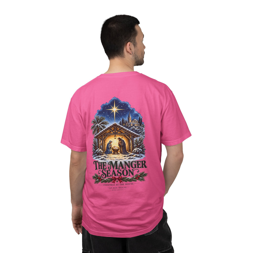 Christmas Nativity T-Shirt — "The Manger Season" Holiday Tee
