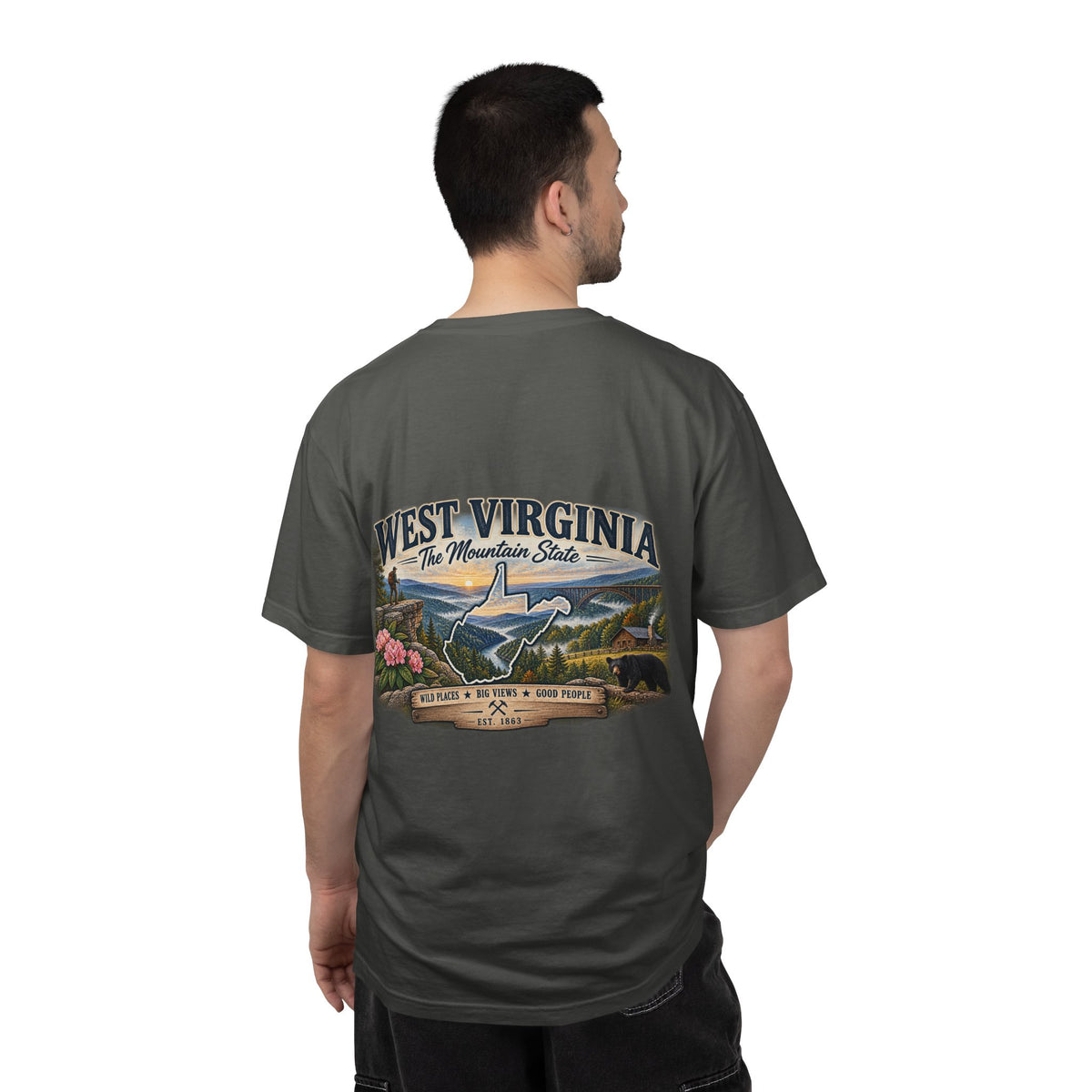 West Virginia Mountain State T-Shirt — Scenic State Pride Tee