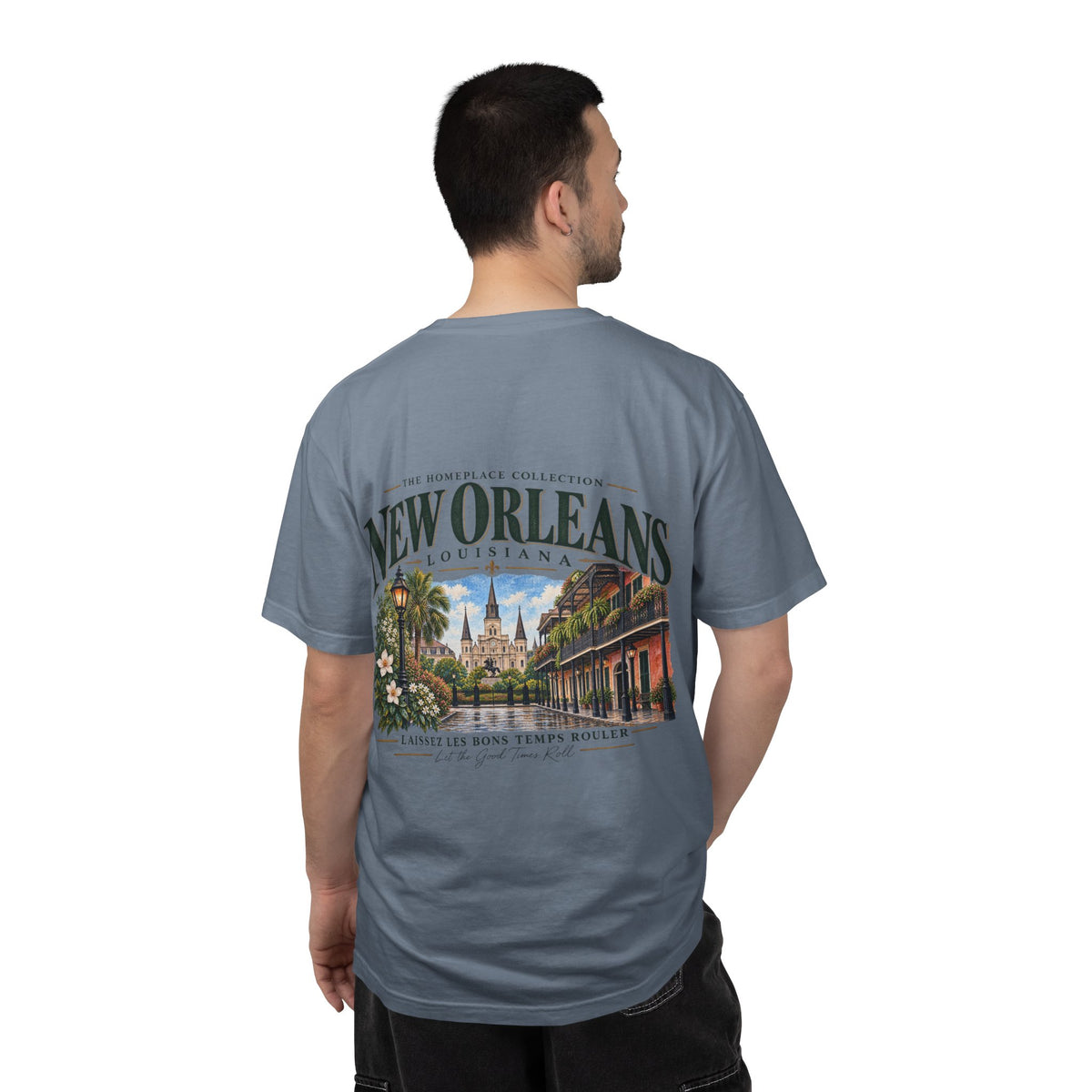New Orleans T-Shirt - Vintage Cityscape Tee with “New Orleans Louisiana” Design