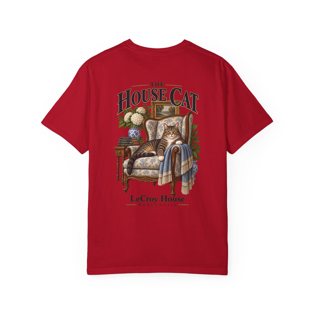 House Cat T-Shirt — "The House Cat" Vintage Cat Illustration (LeCroy House)