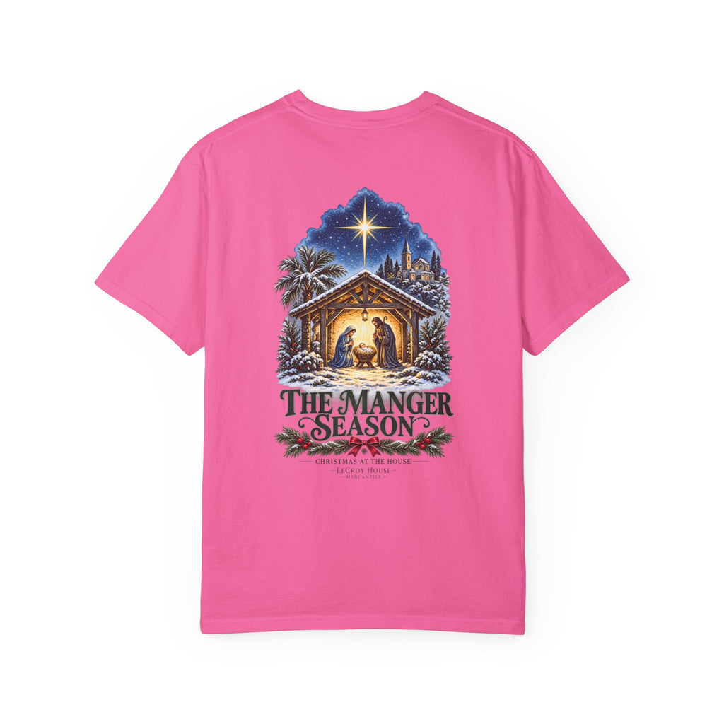 Christmas Nativity T-Shirt — "The Manger Season" Holiday Tee