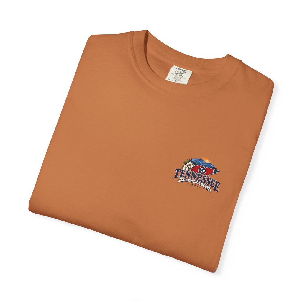 Tennessee Scenic T-Shirt — "Tennessee The Volunteer State" Vintage Travel Tee